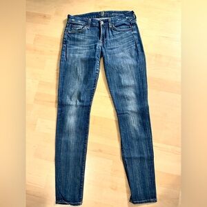 7 for all Mankind Gwenevere Stretch Low Rise Skinny Jeans 27